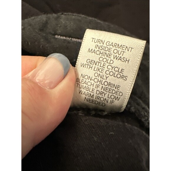 CJ Banks Size 16W Black Capri Pants Button And Zip Up Casual Spring - Picture 10 of 11